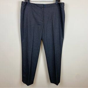 Calvin Klein Highline Dress Pants Dark Gray Sz 14 Adjustable Waist Back Leg Seam